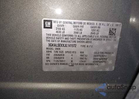 2018 GMC Terrain Denali from USA, damaged, VIN 3GKALSEXXJL141972